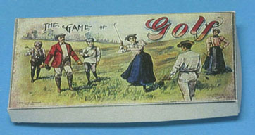 Dollhouse Miniature Game Of Golf, Antique Reproduction